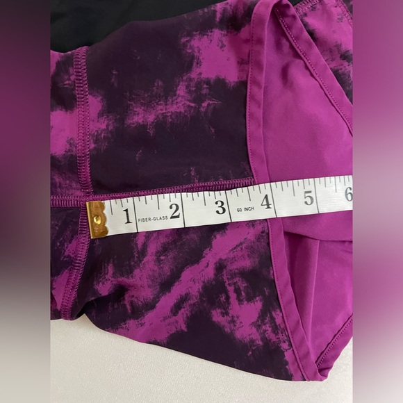 Lululemon Run Times Lined Shorts Plum Black Color Size 8 - Picture 8 of 8